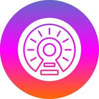 Gauge Glyph Gradient Circle Icon Design vector