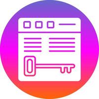 Keywords Glyph Gradient Circle Icon Design vector