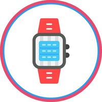 Server Flat Circle Icon vector