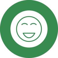 Happy Multi Color Circle Icon vector