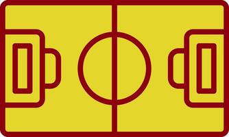 Football Field Vintage Icon Design vector