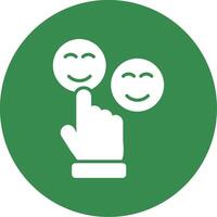 Satisfaction Multi Color Circle Icon vector
