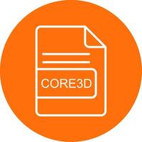 core3d archivo formato multi color circulo icono vector