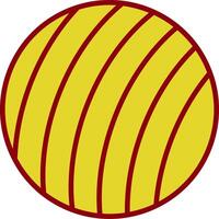 Exercise Ball Vintage Icon Design vector