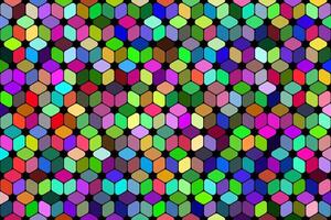 Colorful abstract cubes geometric pattern background vector