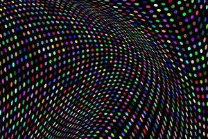 Colorful wavy dots circles abstract background vector