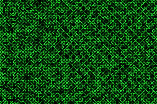 Green digital geometric pattern abstract background