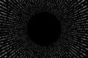 White sparkling dots circle abstract background vector