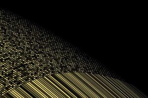 Golden curved squares halftone abstract background vector