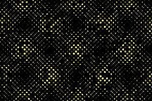 Golden wavy particles pattern abstract background vector