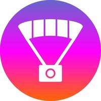 Paragliding Glyph Gradient Circle Icon Design vector