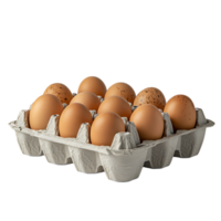 Egg carton on isolated transparent background png