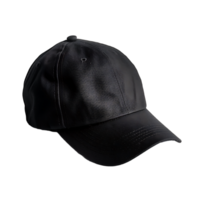 black cap on isolated transparent background png