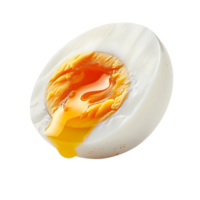 boiled egg on isolated transparent background png