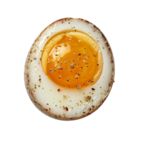 boiled egg on isolated transparent background png