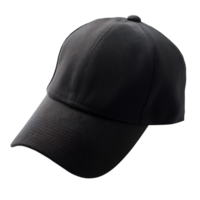 noir casquette sur isolé transparent Contexte png