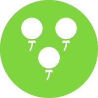 Balloons Multi Color Circle Icon vector