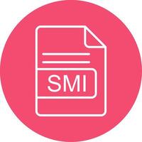 SMI File Format Multi Color Circle Icon vector