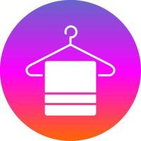 Hanger Glyph Gradient Circle Icon Design vector