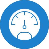 Speedo Meter Multi Color Circle Icon vector
