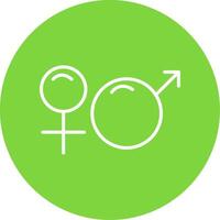 Gender Sign Multi Color Circle Icon vector