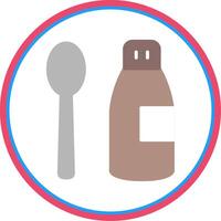 Coffee Syrup Flat Circle Icon vector