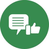 Feed Back Multi Color Circle Icon vector