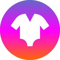 Bodysuit Glyph Gradient Circle Icon Design vector