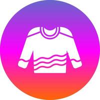 Jumper Glyph Gradient Circle Icon Design vector