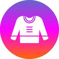 Jumper Glyph Gradient Circle Icon Design vector