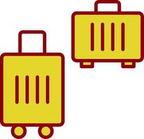 Suitcases Vintage Icon Design vector