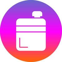 Flask Glyph Gradient Circle Icon Design vector