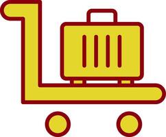 Trolley Vintage Icon Design vector