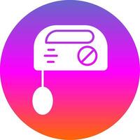 Mixer Glyph Gradient Circle Icon Design vector