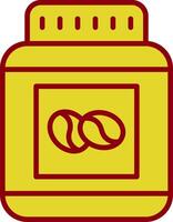 Beans Jar Vintage Icon Design vector