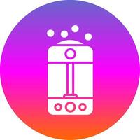 Humidifier Glyph Gradient Circle Icon Design vector