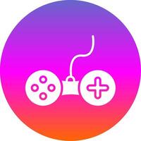 Controller Glyph Gradient Circle Icon Design vector