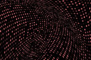 Red wavy dots circles abstract background vector