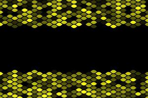 Yellow abstract geometric frame pattern background vector