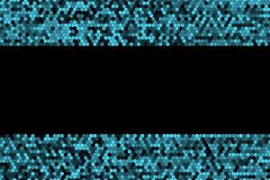 Cyan circles frame geometric abstract background vector