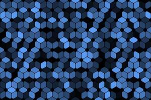 Blue abstract cubes geometric pattern background vector