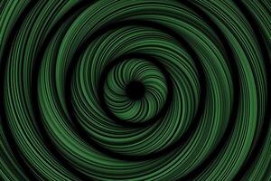 Green circles abstract rings motion effect background vector