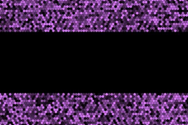 Purple circles frame geometric abstract background
