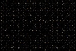Golden abstract tech pattern particles background vector