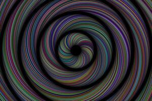 Colorful circles abstract rings motion effect background vector