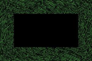 Green rectangle geometric frame abstract background vector