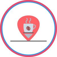 Pin Location Flat Circle Icon vector