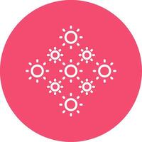 Lights Multi Color Circle Icon vector