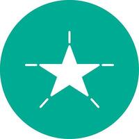 Star Multi Color Circle Icon vector