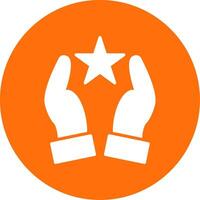 Hands Multi Color Circle Icon vector